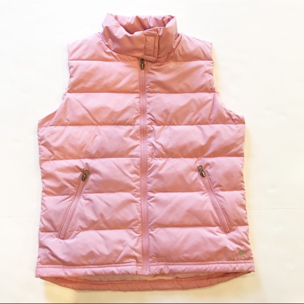 American Eagle Pink Puffer Down Vest